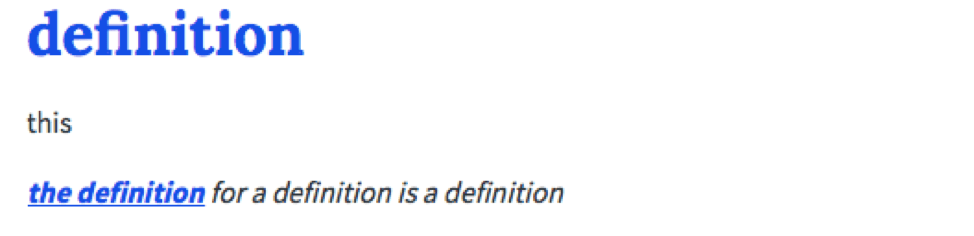 incorrect definition