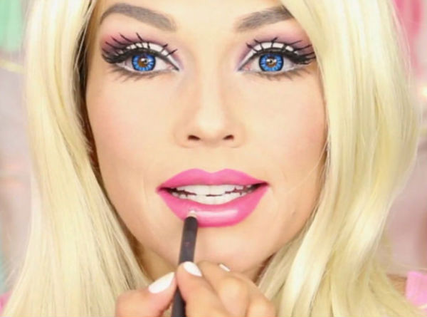 halloween barbie makeup