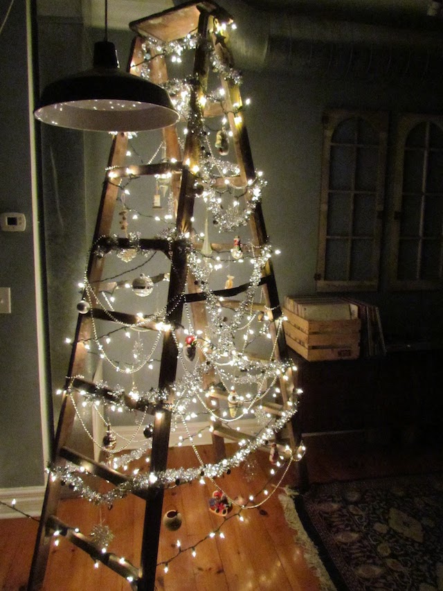 Christmas tree ladder
