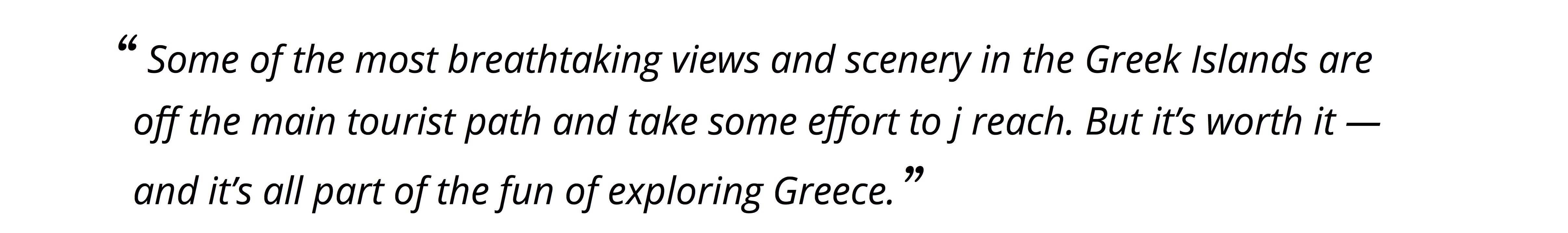 Comment on Greece